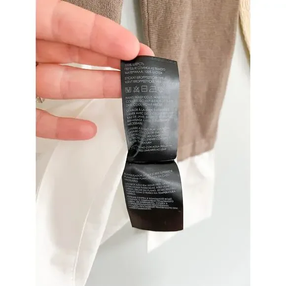 Club Monaco | Berdine Sweater | "Fox" Tan and white | Sz XS | NWT - Picture 7 of 8